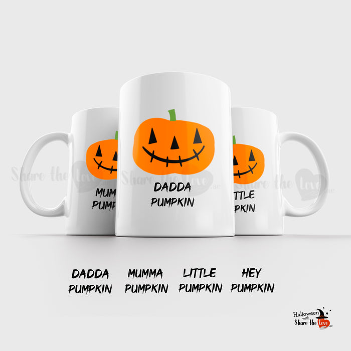 Family Pumpkin Personalised Mug