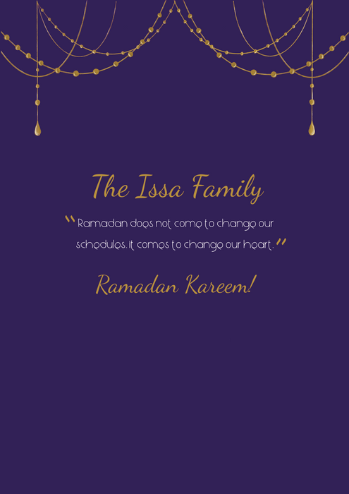 Ramadan Greeting Card