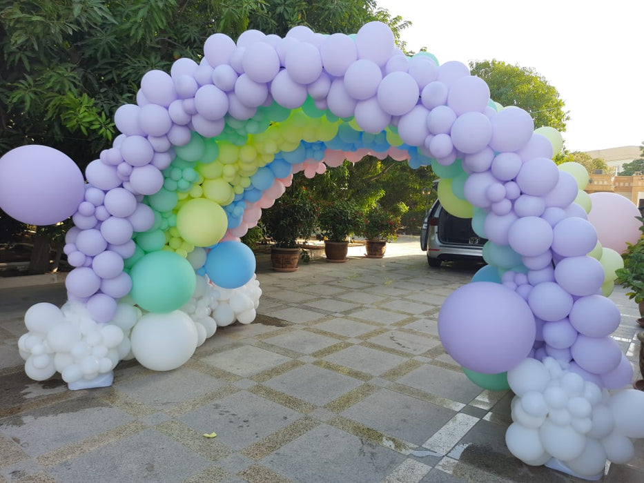 Rainbow Tunnel Balloons Arch