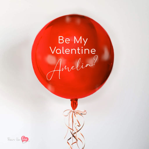 Red Orb - Personalised Balloon