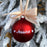 Personalised Matte Red effect Bauble (9cm)