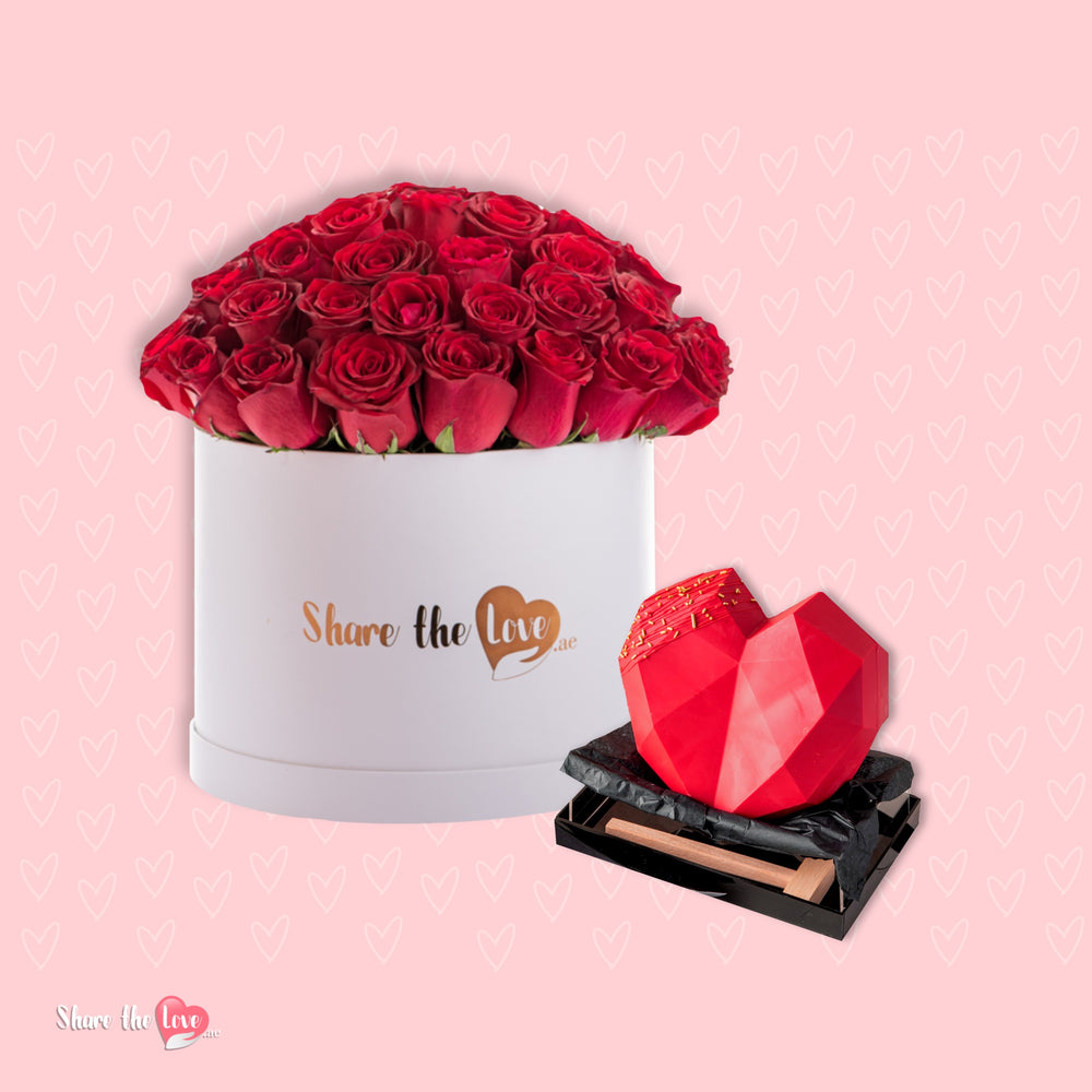Deluxe Red Roses & Heart Pinata
