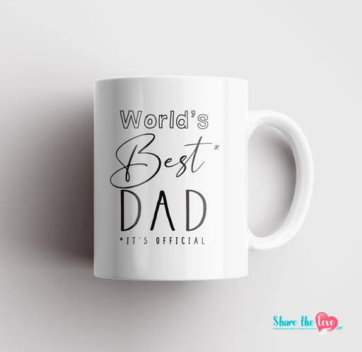 Cursive World's Best Dad Mug