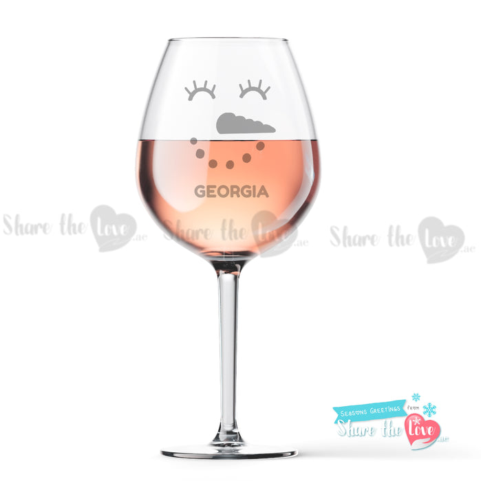 Snow Man Wine Glass 1