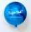 Fathers Day Blue Orb - Personalised Balloon