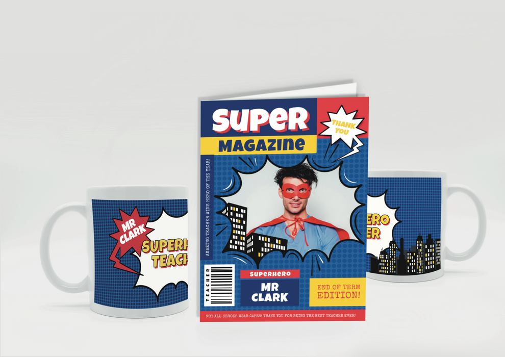 Superhero Teacher Gift Set