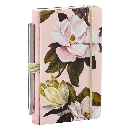 Mini Notebook and Pen, Pink Opal