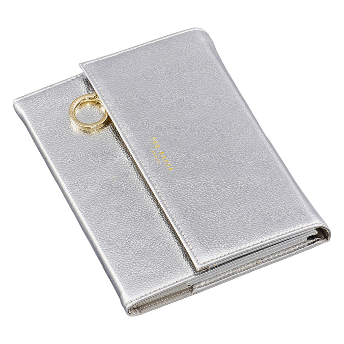 Notebook with Pencil Case, Silver