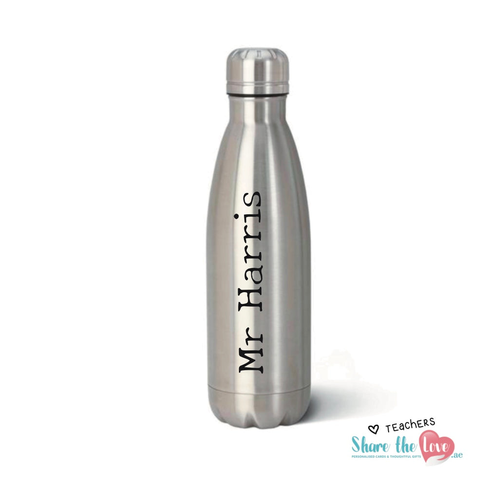 "Teacher Name" Personalised Insulated Water Bottle 1000 ml