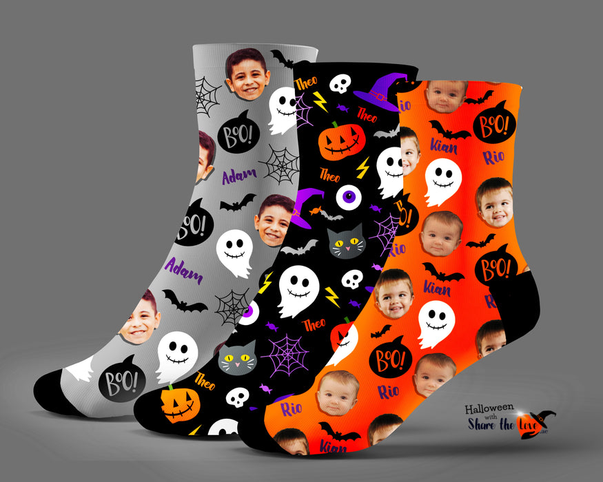 Halloween Face Socks