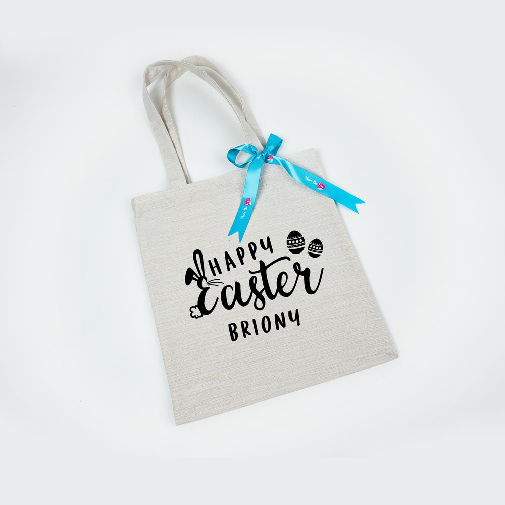 Easter Tote Bag - Happy Easter - Eggs