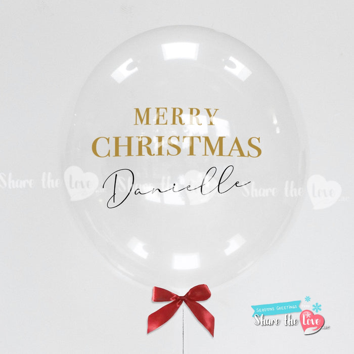 Traditional Christmas Personalised Balloon