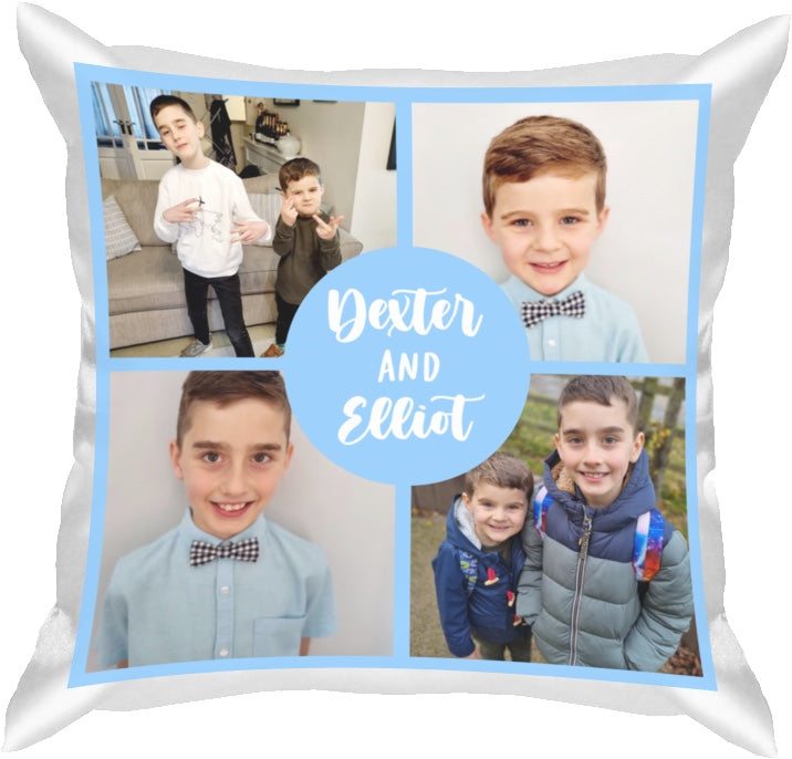 Father's Day 4 Photo Personalised Cushion