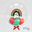 Festive Rainbow Personalised Bubble Balloon