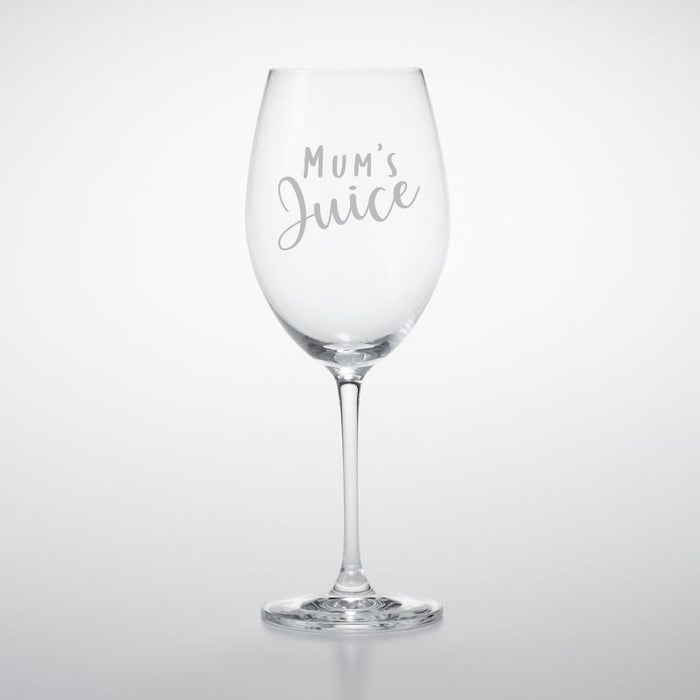 Mum's Juice Wine Glass