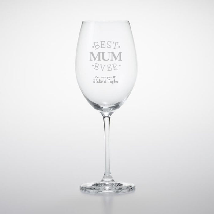 Best Mum Ever Wine Glass 2