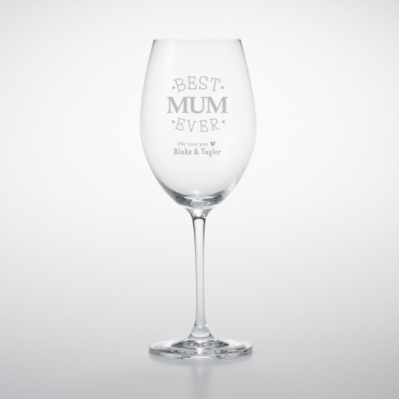 Best Mum Ever Wine Glass 2
