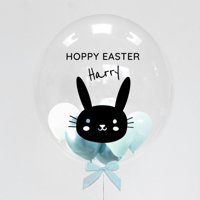 Happy Easter Personalised Bubble Balloon - Bunny