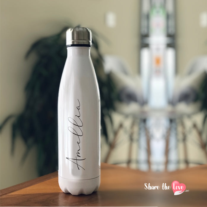 Personalized Insulated Water Bottle - Cursive Name 2