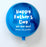 Fathers Day Blue Orb - Personalised Balloon
