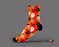 Orange Personalised Socks