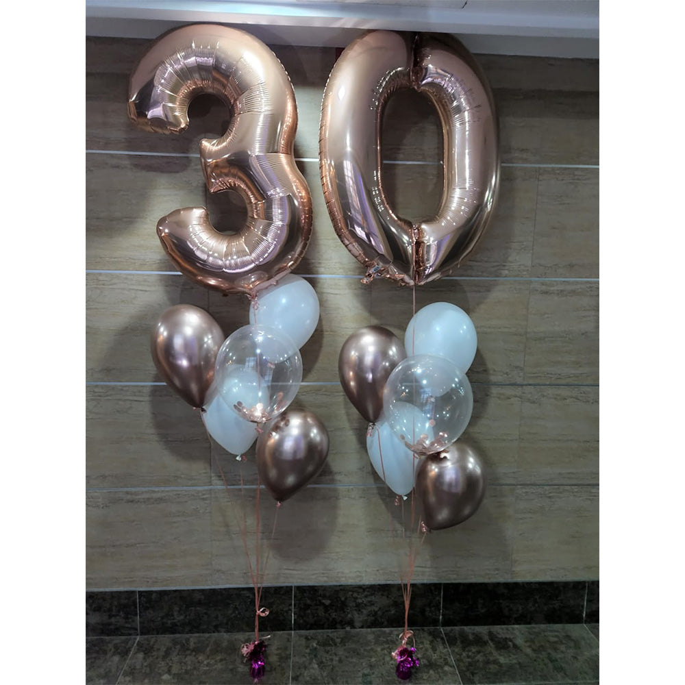 Two Number Balloon Bouquet