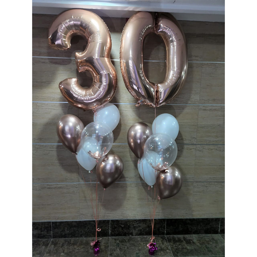 Two Number Balloon Bouquet