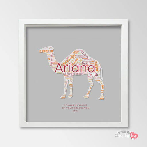 Graduation / Teacher Camel Personalised Art