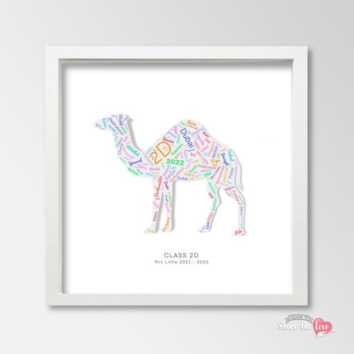 For Your Teacher Personalised Camel Art