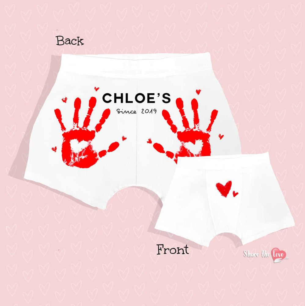 "Hands Off" Valentine's Mens Boxers