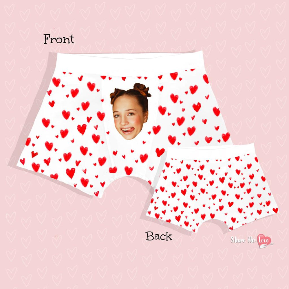 Red Hearts Valentine's Mens Boxers
