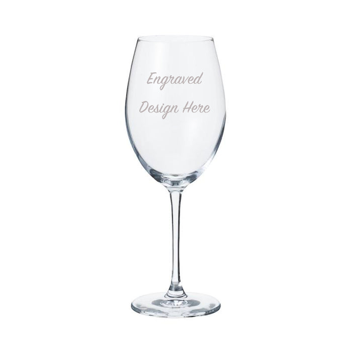 Personalised Message Wine Glass -  Lucaris Crystal Glass