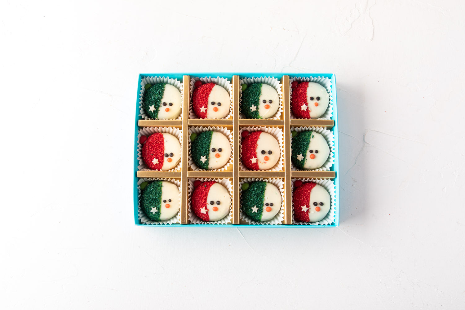 12pcs Snowman Oreos