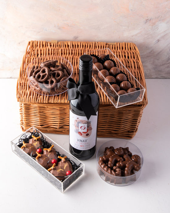 0% Organic Merlot and Chocolate Hamper