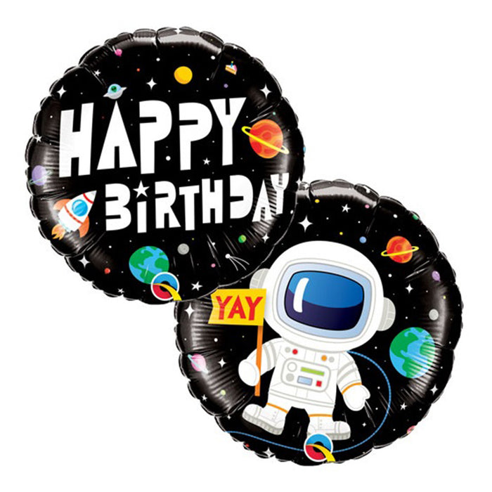 Happy Birthday Space Themed Helium Balloon