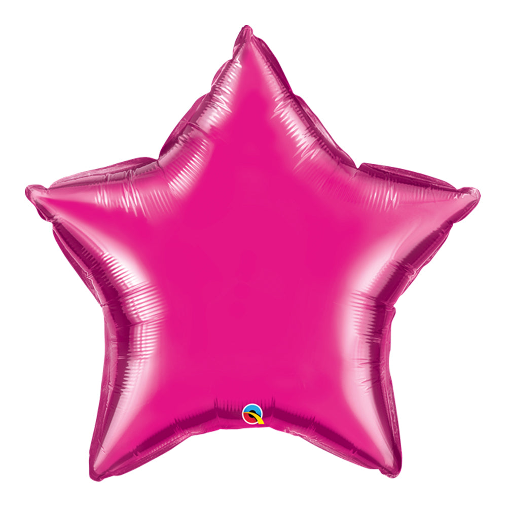 20" Foil Magenta Star Balloon