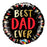 Best Dad Ever Helium Balloon 18"