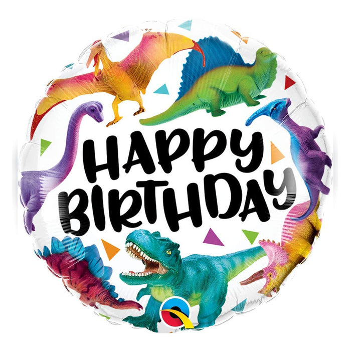 Dinosaur Happy Birthday Helium Balloon