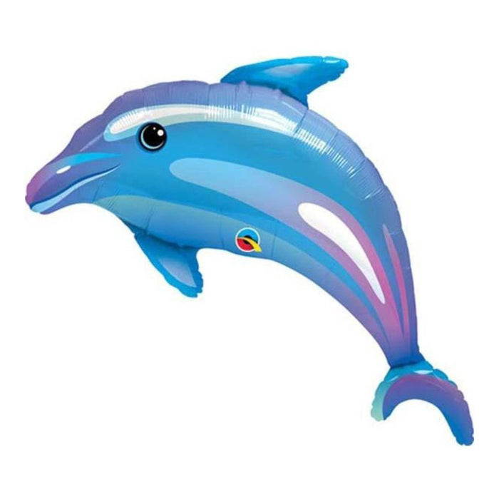 Supersized 42" Blue Dolphin Helium Balloon