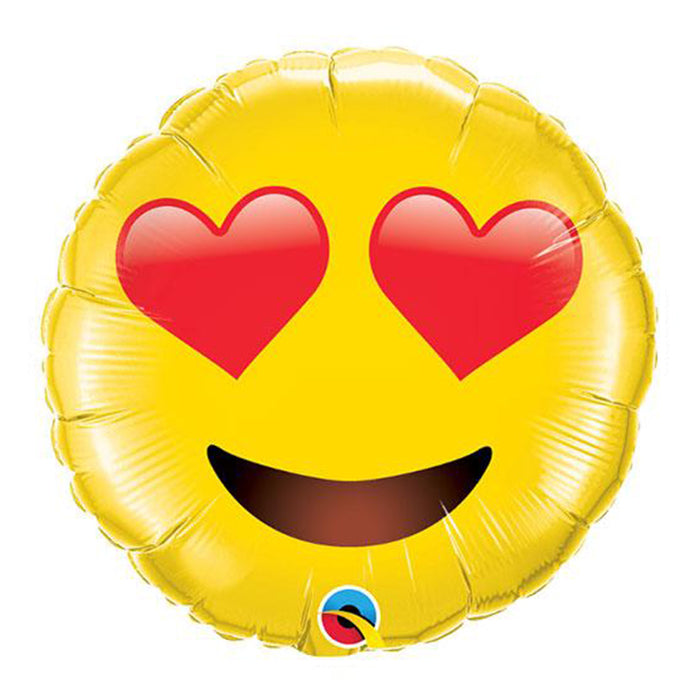 28" Round Emoji/Affectionate Helium Balloon