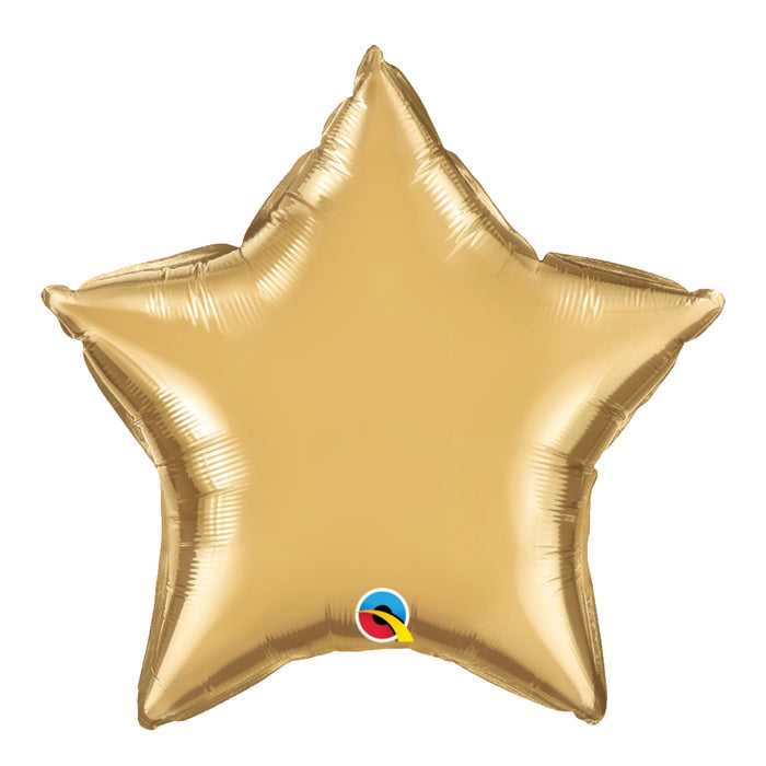 20" Foil Metallic Gold Star