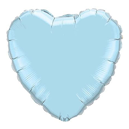 Pearl Blue Love Heart Foil Balloon