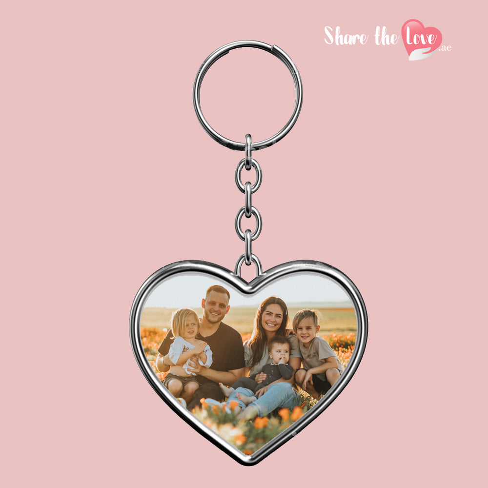 Personalized Metal Keychain Heart