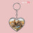Personalized Metal Keychain Heart