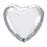 Metallic Silver Heart Balloon