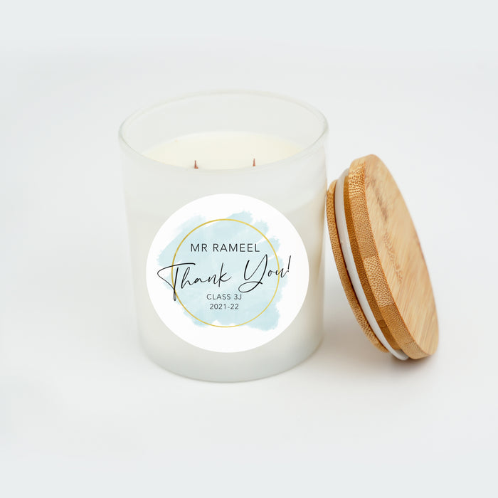 Thank You Teacher Personalised Candle