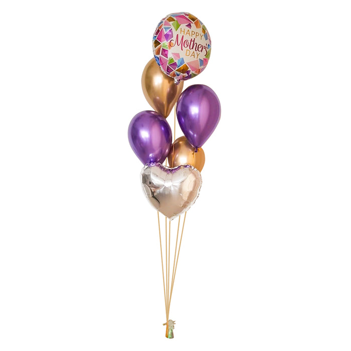 Six Balloon Bouquet - Mother's day Special