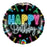 Happy Birthday Neon Helium Balloon