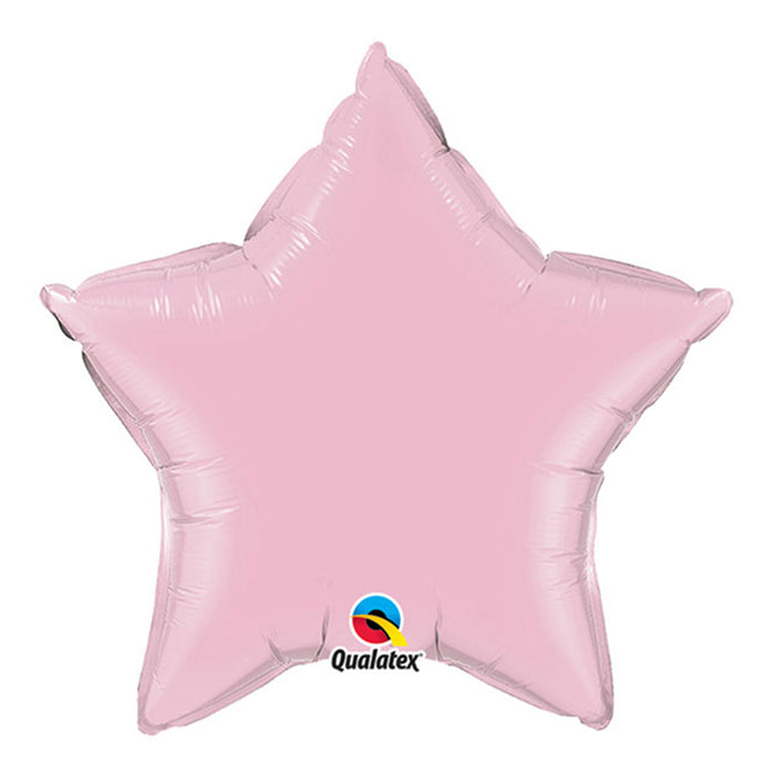 20" Foil Pearl Pink Star Balloon