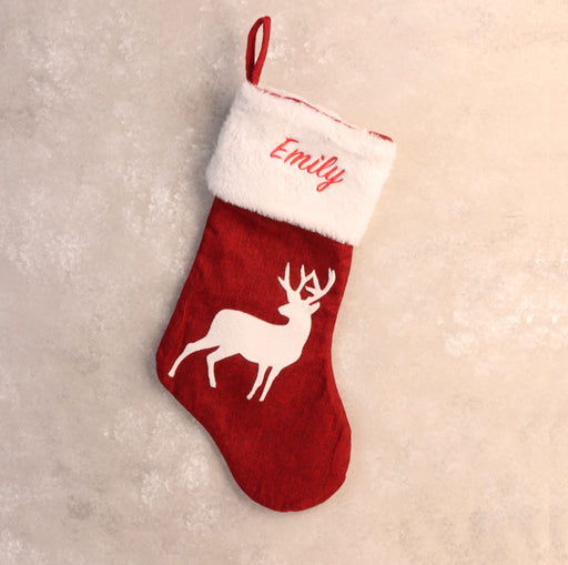 Personalised Christmas Stocking Rein Dear - Large
